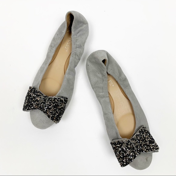 Aerosoles | Hang Out Suede Crystal Bow Ballet Flat - Picture 4 of 9
